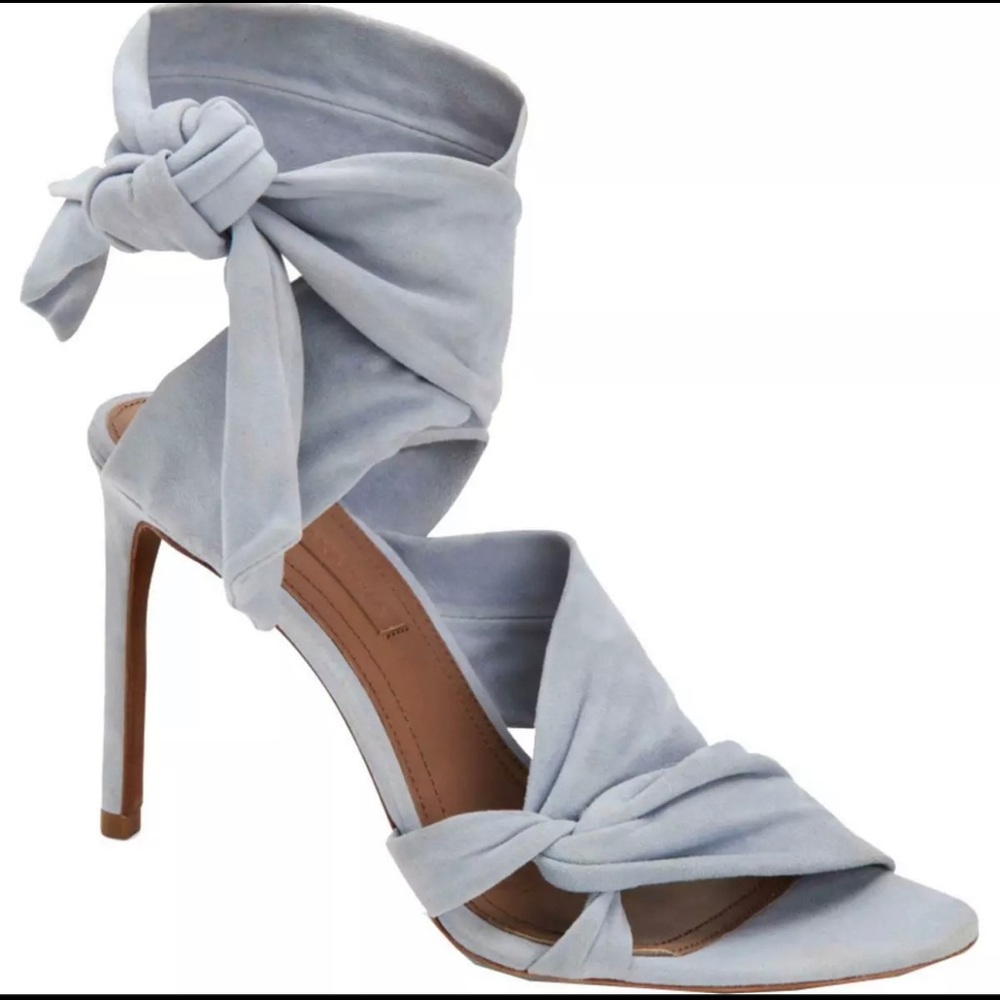 BCBG Maxazria Emma Suede Strappy Sandal Heel 6.5 BRAND NEW